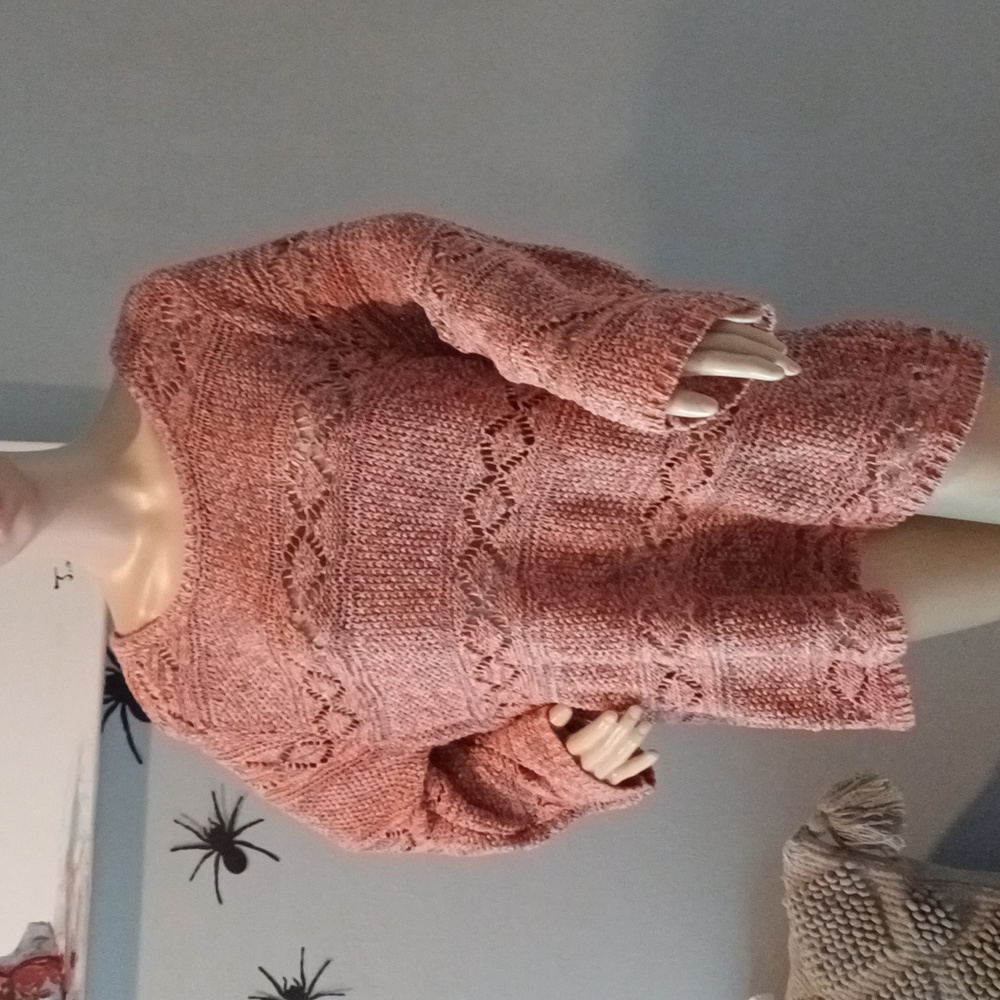🔥🔥🔥Soft Surrounding Cotton blend Fall knit sweater 1X